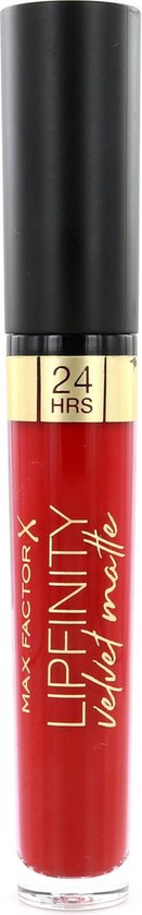 Max Factor Lipfinity Velvet Matte Lippenstift - 025 Red Luxury Rood