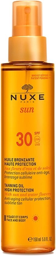 Nuxe Sun Taning Oil Face And Body Spf30 150ml