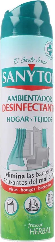 Luchtverfrisserspray Sanytol 170050 Ontsmettingsmiddel (300 ml)