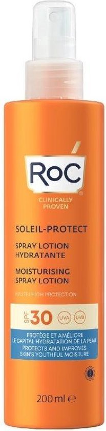 Proteccion Solar Spray Hidratante Spf30 200 Ml By Roc 200 Ml