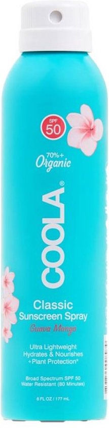 Coola Classic Body Spray Sunscreen Guava Mango Spf 50 177 Ml Sun Care 177