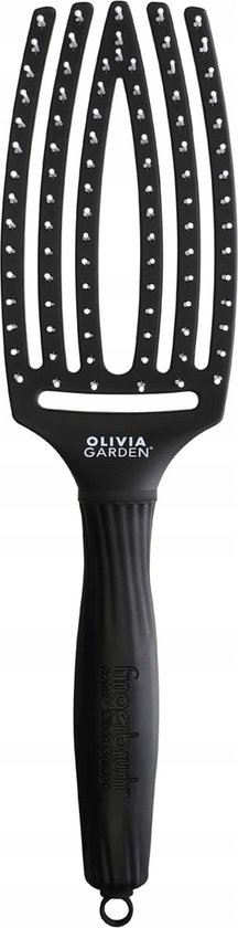 Olivia Garden - FingerBrush Medium - Zwart