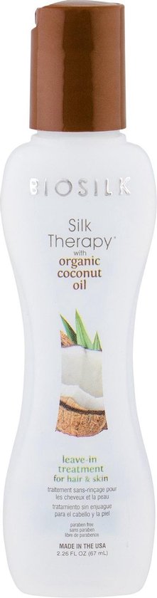 Tratament pentru par si piele Biosilk Silk Therapy Organic Coconut Oil Leave in  67ml