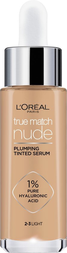 LOreal Paris   True Match Tinted Serum   2 3 Light   Tinted Serum  Enriched With 1  Hyaluronic Acid   30ml
