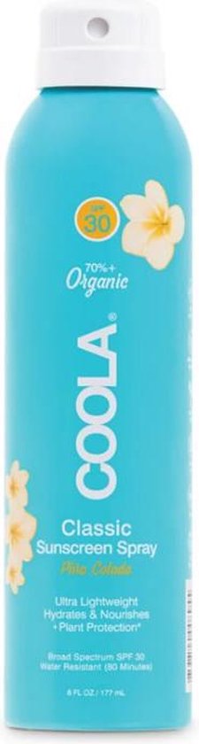 Coola Classic Body Organic Sunscreen Spray Spf30 Pia  a Colada 177ml