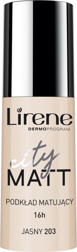 Lirene - City Matt fluid matująco-wygładzający do twarzy 203 Jasny 30ml
