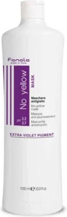 Fanola No Yellow Mask Cuidado Kur haarmasker - 1000 ml