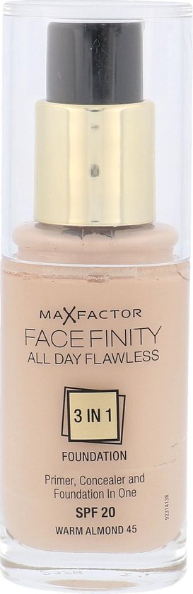 Max Factor Facefinity All Day Flawless 3-in-1 Liquid Foundation - 045 Almond