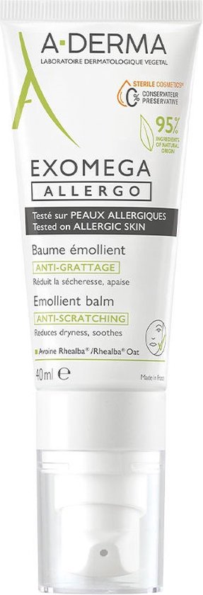 Aderma Exomega Allergo Balsem Emolierend Tube 40ml