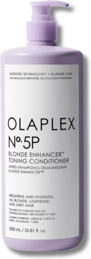Olaplex No.5P Blonde Enhancer Toning Conditioner 1000ml - vrouwen - Voor Geblondeerd haar/Gekleurd haar/Grijs haar/Normaal haar - Conditioner voor ieder haartype