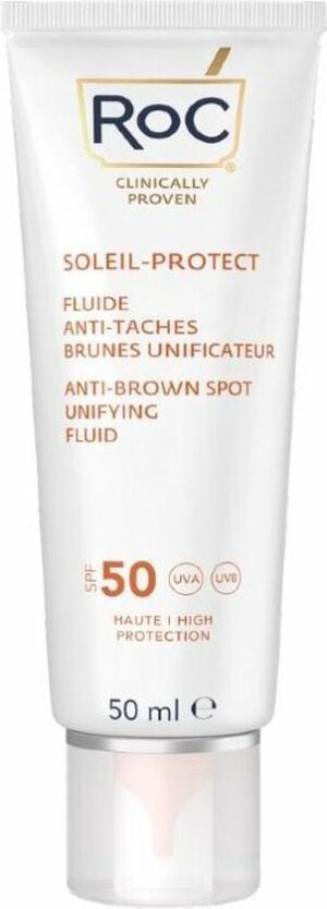 Roc   Soleil Protect Anti Brown Spot Unifying Fluid Spf 50    Reduces Brown