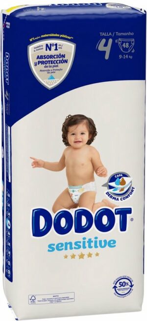 Wegwerpluiers Sensitive Dodot Maat 4 (48 uds)