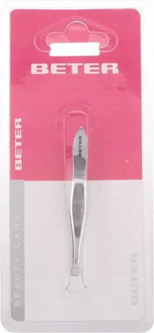 Beter - TWEEZERS with straight tip chrome plated 1 pz