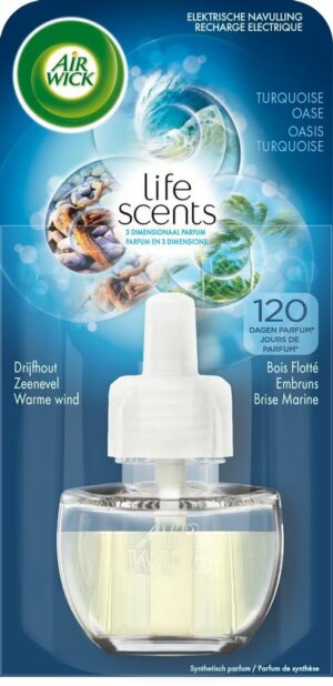 Air Wick Elektrische Geurverspreider Luchtverfrisser - Life Scents Turquoise Oase - Navulling 19ml