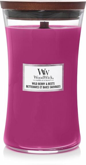 Woodwick Wild Berry & Beets Large Candle - Geurkaars