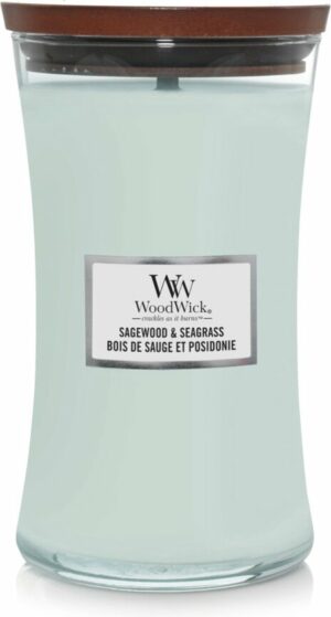 WoodWick Geurkaars Large Sagewood & Seagrass 611 gr