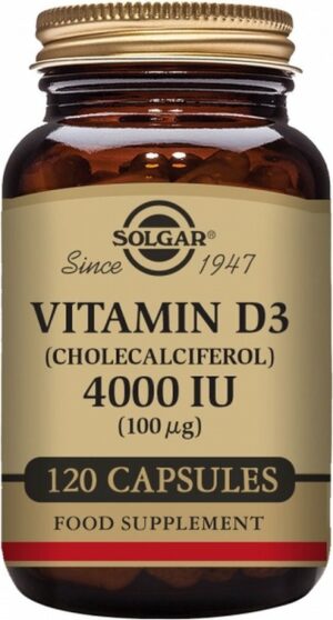 Solgar Vitamin D3 Cholecalciferol 4000 Iu 100 Mg Vegetable Capsules   Pack