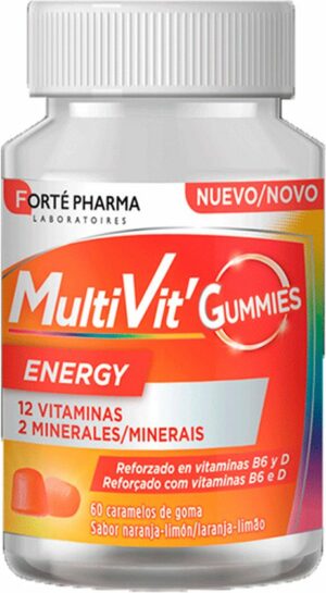 Food Supplement Forté Pharma Multivit Energy Gums 60 Units