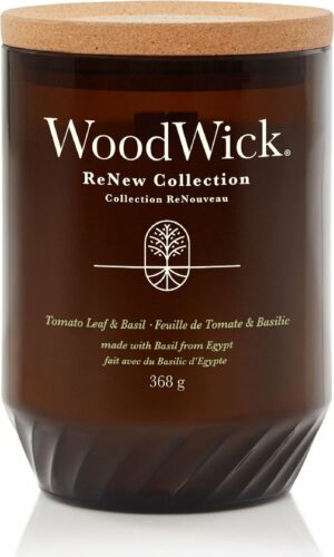 WoodWick ReNew Tomato Leaf & Basil Large Candle