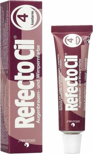 RefectoCil Wenkbrauw- en Wimperverf - Nr. 4 Kastanje - 15 ml