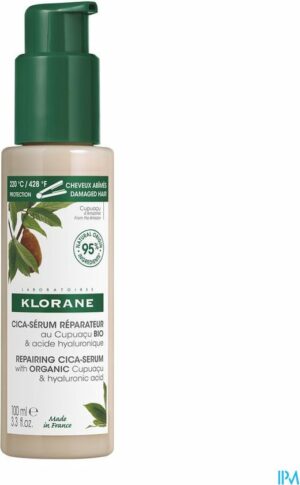 Klorane Repairing Cica-Serum with Organic Cupuaçu & Hyaluronic Acid 100ml