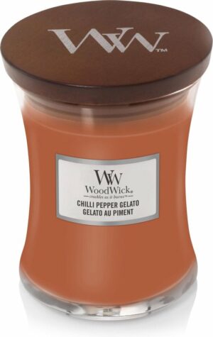 WoodWick Hourglass Medium Geurkaars - Chilli Pepper Gelato