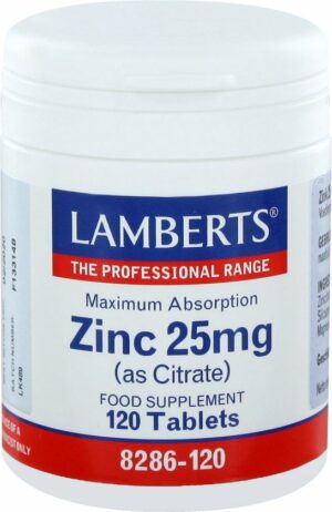 Voedingssupplement Lamberts Zinkcitraat 120 Stuks