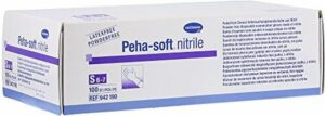 100 Nitril Hartmann Peha Soft Handschoenen zonder poeder. Maat: Small