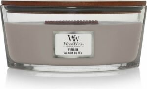 WoodWick Heartwick Flame Ellipse Geurkaars - Fireside