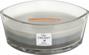WoodWick Heartwick Flame Ellipse Trilogy Geurkaars - Warm Woods