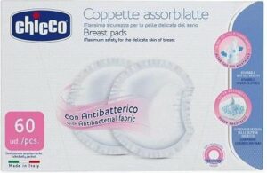 Chicco zoog/borstcompressen 60 stuks( verpakt in folie)