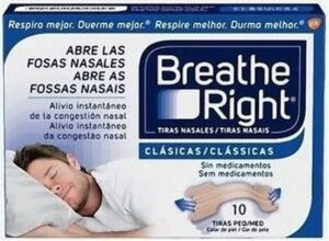 Breathe Right Nasal Strips Small Size 10 Units