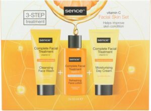 Sence Collection Vitamin C Geschenkset Cleansing Face Wash 50 ml + Refreshing Face Lotion 50 ml + Moisturising Day Cream 50 ml 1 set