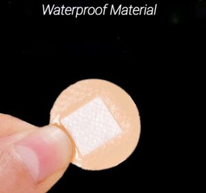 20 stuks rond ronde pleisters Hypoallergene ondoordringbaar voor water en vuil Waterproof 2.2 cm / 22 mm diameter Voor Kleine Wonden Onopvallend Blood Stop Bloedstop pleisters, beigeig Pleisters Waterdicht Injectiepleister individueel verpakt