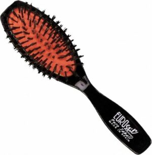 Eurostil 00303 haarborstel en -kam Universeel Paddle haarborstel Zwart, Rood 1 stuk(s)