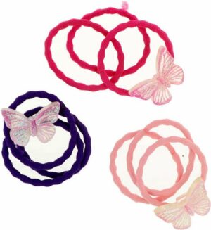 Haarelastiekjes Inca Multicolour Vlinder (9 Onderdelen)