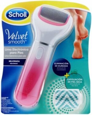 Scholl Velvet Smooth Electronic Foot Care System With Exfoliating Refill Head