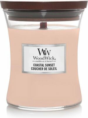 WoodWick Hourglass Medium Geurkaars - Coastal Sunset