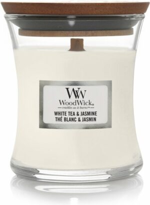 WoodWick Geurkaars Mini White Tea & Jasmine 85 gr