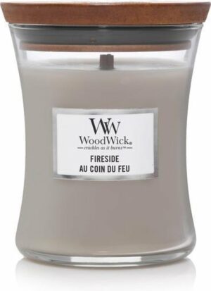 WoodWick Hourglass Medium Geurkaars - Fireside