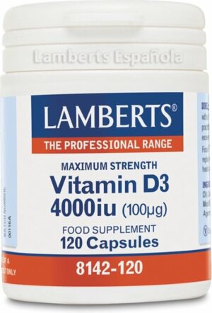 Lamberts Vitamine D3 4000IE 100 mcg - 120 capsules