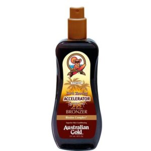 Australian Gold Dark Tanning Accelerator With Bronzer Suntan Lotion   237 Ml