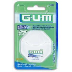 Gum Butterweave Waxed Mint   55 M   Floss
