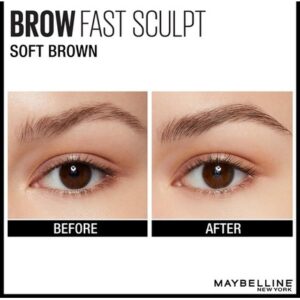 Maybelline Brow Fast Sculpt   02 Soft Brown   Brown Eyebrow Mascara