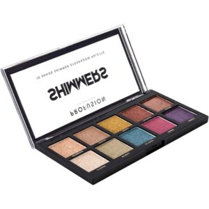 Profusion Cosmetics Mini Artistry 10 Shade Eyeshadow Palette  Shimmers