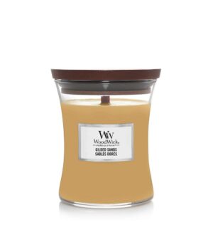 Woodwick Gilded Sands Scented Candle With Wooden Wick 275g