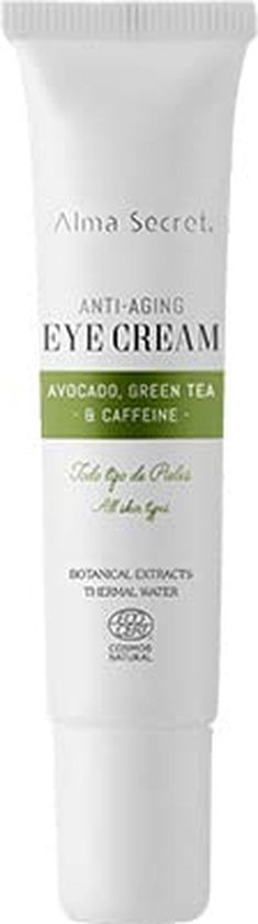 Alma Secret Eye Cream Antiedad Con Aguacate, Té Verde & Cafeína 10 Ml