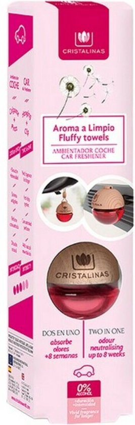 Car Air Freshener Cristalinas Coche Fluffy Towels 6 ml