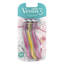Venus3 Dragonfruit Disposable Hair Removal Blades 3 U By Gillette 3 Pcs