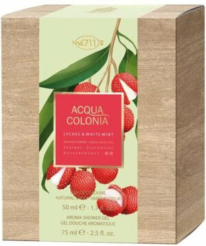 Mäurer & Wirtz - Unisex - 4711 - Acqua Colonia - Lychee & White Mint - Geschenkset - Eau de Cologne 50 ml & Douchegel 75 ml
